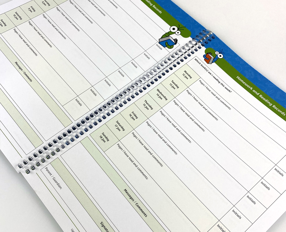 Bespoke Primary School Planner Diary Pages