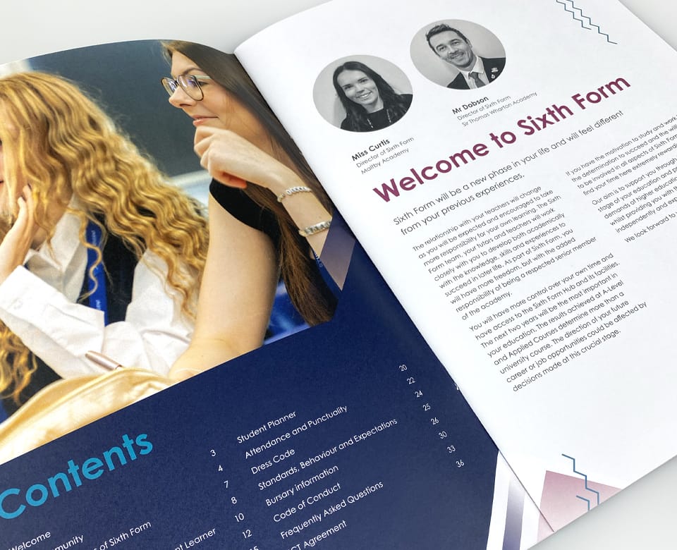 Print for Schools Brochures - Transition Booklets