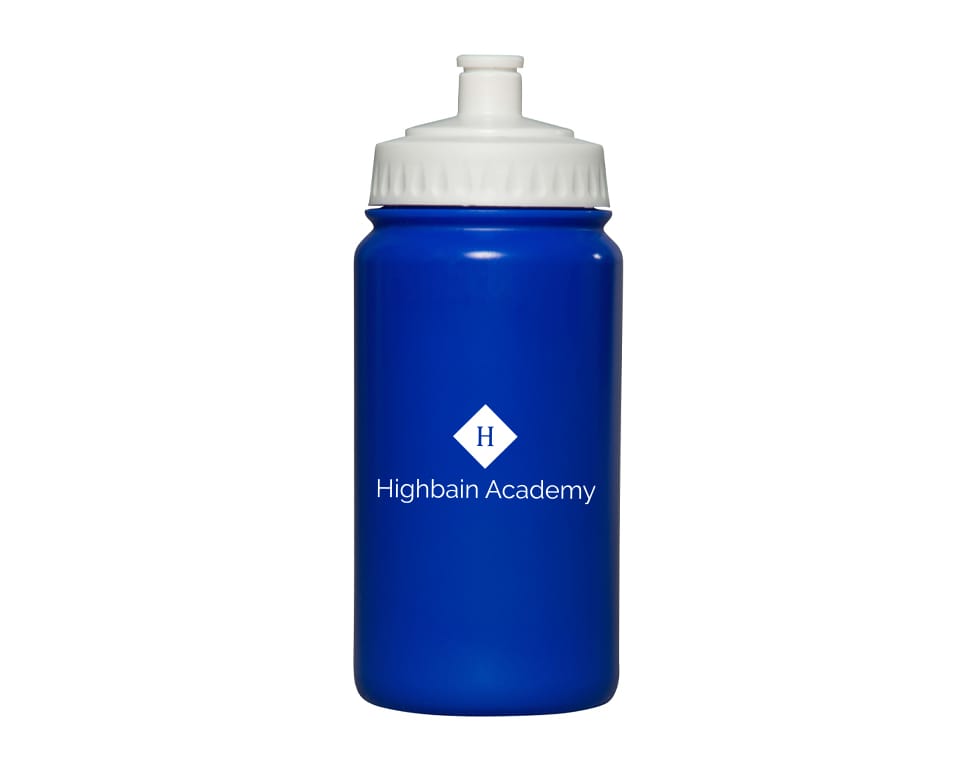 Promotional School Water Bottle Blue