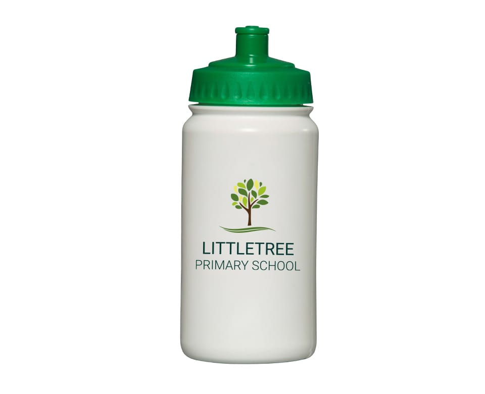 Promotional School Water Bottle White